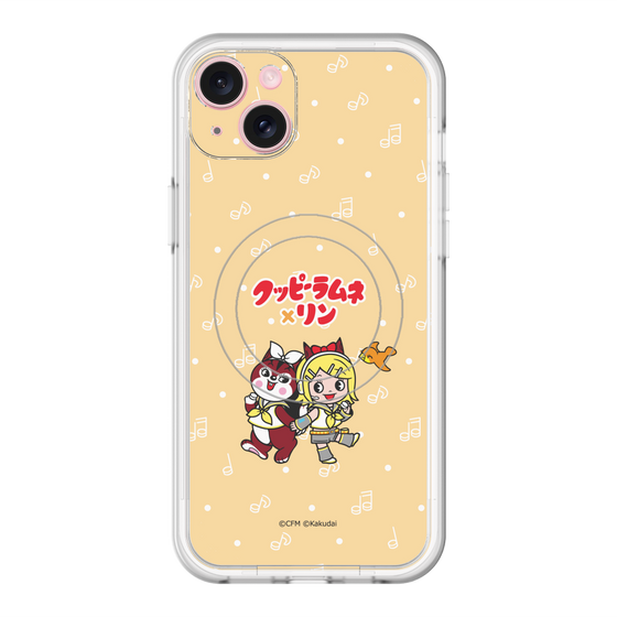 Slim Protection Premium Case with MagSafe［ Hatsune Miku × Kuppy Ramune – Kagamine Rin × Ram – Chibi Illustration ］