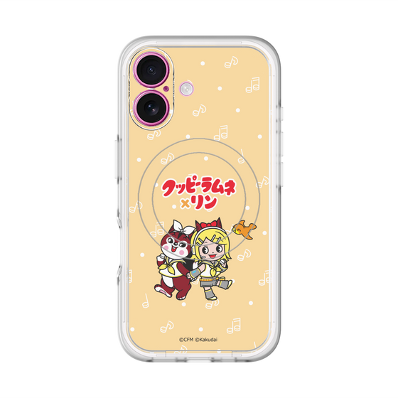Slim Protection Premium Case with MagSafe［ Hatsune Miku × Kuppy Ramune – Kagamine Rin × Ram – Chibi Illustration ］