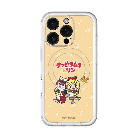 Slim Protection Premium Case with MagSafe［ Hatsune Miku × Kuppy Ramune – Kagamine Rin × Ram – Chibi Illustration ］
