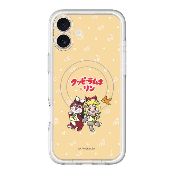 Slim Protection Premium Case with MagSafe［ Hatsune Miku × Kuppy Ramune – Kagamine Rin × Ram – Chibi Illustration ］