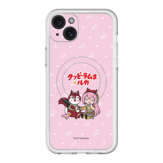 Slim Protection Premium Case with MagSafe［ Hatsune Miku × Kuppy Ramune – Megurine Luka × Ram – Chibi Illustration ］