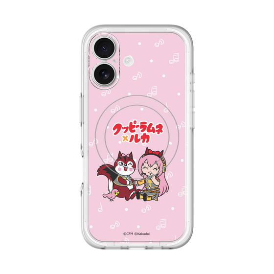 Slim Protection Premium Case with MagSafe［ Hatsune Miku × Kuppy Ramune – Megurine Luka × Ram – Chibi Illustration ］