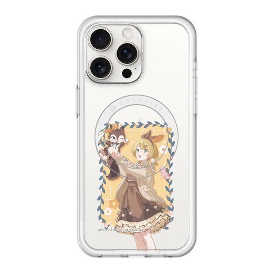 Slim Protection Premium Case with MagSafe［ Hatsune Miku × Kuppy Ramune – Kagamine Rin × Ram – Full-body Illustration 1 ］