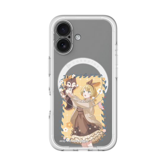 Slim Protection Premium Case with MagSafe［ Hatsune Miku × Kuppy Ramune – Kagamine Rin × Ram – Full-body Illustration 1 ］