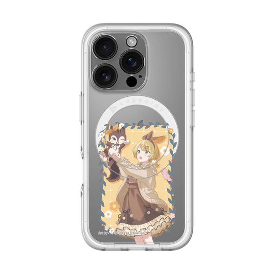 Slim Protection Premium Case with MagSafe［ Hatsune Miku × Kuppy Ramune – Kagamine Rin × Ram – Full-body Illustration 1 ］