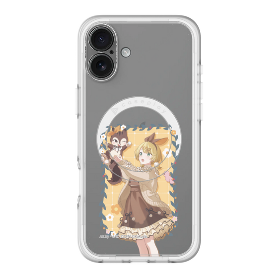 Slim Protection Premium Case with MagSafe［ Hatsune Miku × Kuppy Ramune – Kagamine Rin × Ram – Full-body Illustration 1 ］