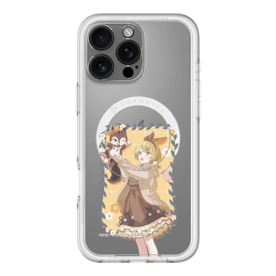 Slim Protection Premium Case with MagSafe［ Hatsune Miku × Kuppy Ramune – Kagamine Rin × Ram – Full-body Illustration 1 ］
