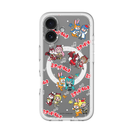 Slim Protection Premium Case with MagSafe［ Hatsune Miku × Kuppy Ramune – Overall Pattern ］