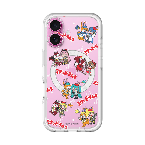 Slim Protection Premium Case with MagSafe［ Hatsune Miku × Kuppy Ramune – Overall Pattern ］