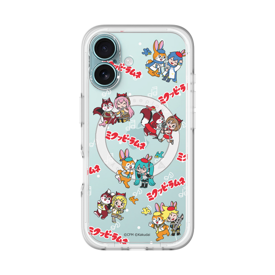 Slim Protection Premium Case with MagSafe［ Hatsune Miku × Kuppy Ramune – Overall Pattern ］