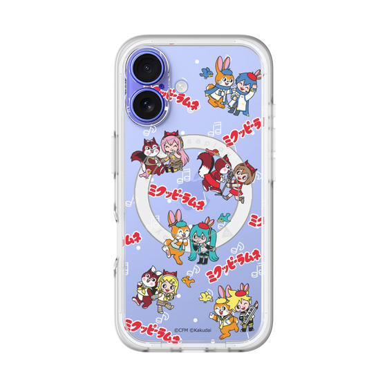 Slim Protection Premium Case with MagSafe［ Hatsune Miku × Kuppy Ramune – Overall Pattern ］