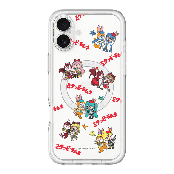 Slim Protection Premium Case with MagSafe［ Hatsune Miku × Kuppy Ramune – Overall Pattern ］