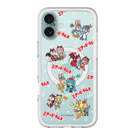 Slim Protection Premium Case with MagSafe［ Hatsune Miku × Kuppy Ramune – Overall Pattern ］