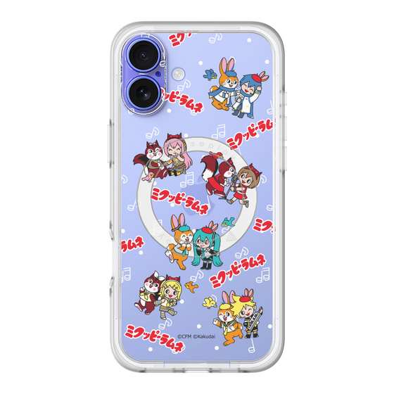 Slim Protection Premium Case with MagSafe［ Hatsune Miku × Kuppy Ramune – Overall Pattern ］