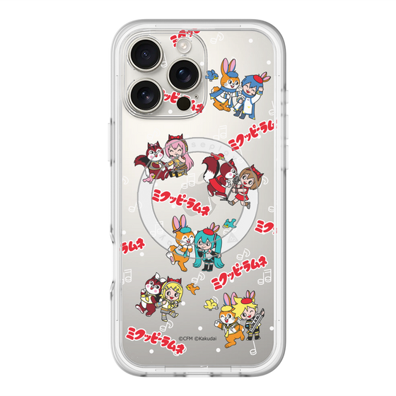 Slim Protection Premium Case with MagSafe［ Hatsune Miku × Kuppy Ramune – Overall Pattern ］
