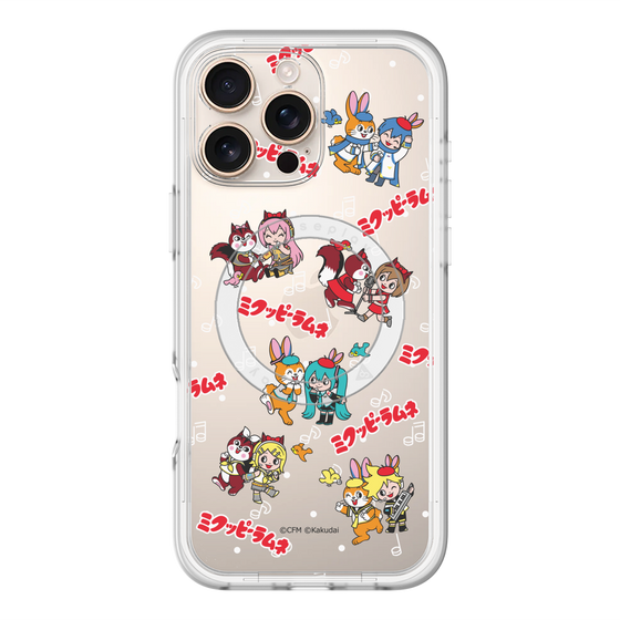 Slim Protection Premium Case with MagSafe［ Hatsune Miku × Kuppy Ramune – Overall Pattern ］