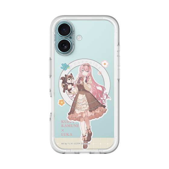 Slim Protection Premium Case with MagSafe［ Hatsune Miku × Kuppy Ramune – Megurine Luka × Ram – Full-body Illustration 2 ］