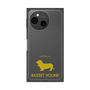 Premium Square Case［ &UCHINOCO - Basset Hound ］