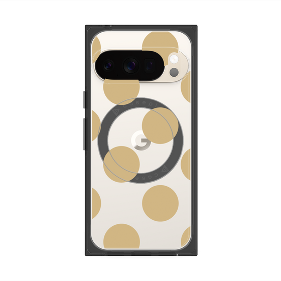 Premium Square Case with Pixelsnap［ Simple Dot - Beige ］