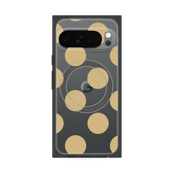 Premium Square Case with Pixelsnap［ Simple Dot - Beige ］