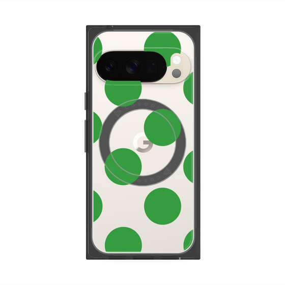 Premium Square Case with Pixelsnap［ Simple Dot - Green ］
