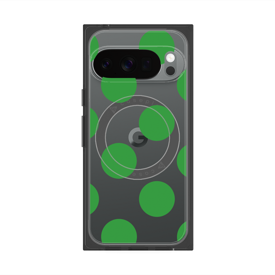 Premium Square Case with Pixelsnap［ Simple Dot - Green ］