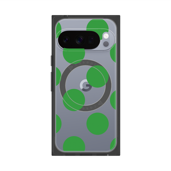 Premium Square Case with Pixelsnap［ Simple Dot - Green ］