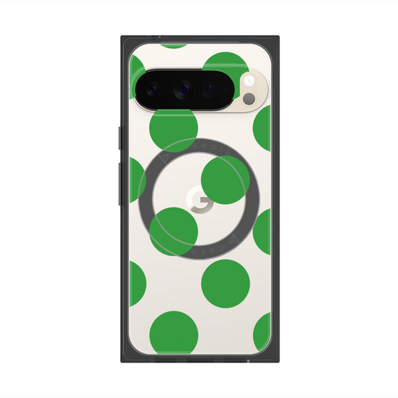 Premium Square Case with Pixelsnap［ Simple Dot - Green ］