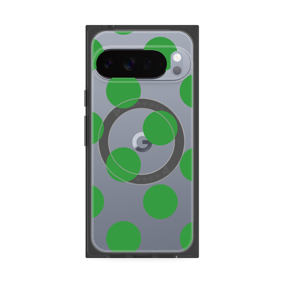Premium Square Case with Pixelsnap［ Simple Dot - Green ］