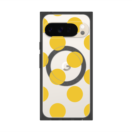 Premium Square Case with Pixelsnap［ Simple Dot - Yellow ］