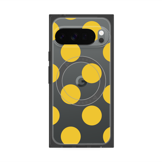 Premium Square Case with Pixelsnap［ Simple Dot - Yellow ］