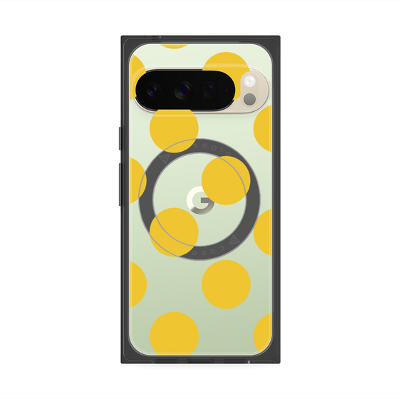 Premium Square Case with Pixelsnap［ Simple Dot - Yellow ］