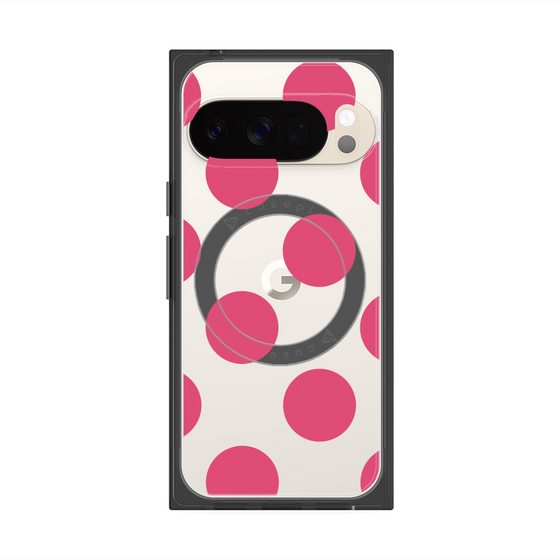 Premium Square Case with Pixelsnap［ Simple Dot - Pink ］