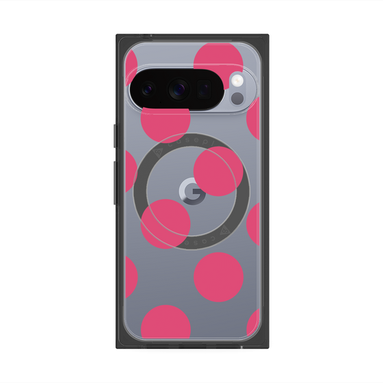 Premium Square Case with Pixelsnap［ Simple Dot - Pink ］