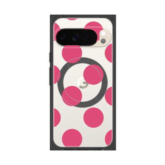 Premium Square Case with Pixelsnap［ Simple Dot - Pink ］