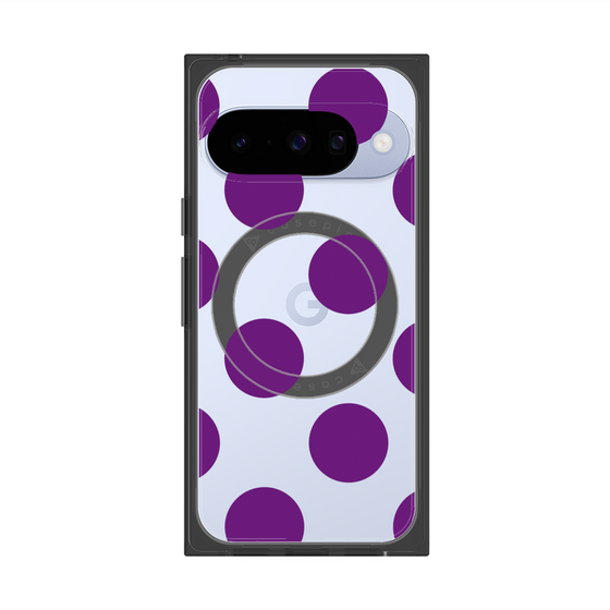 Premium Square Case with Pixelsnap［ Simple Dot - Purple ］