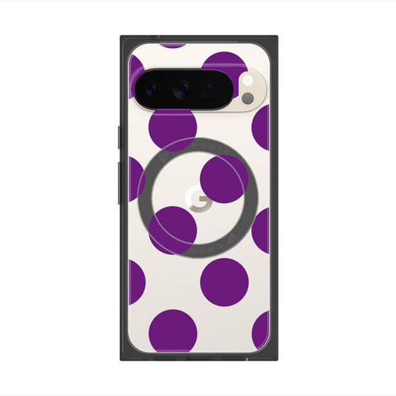 Premium Square Case with Pixelsnap［ Simple Dot - Purple ］