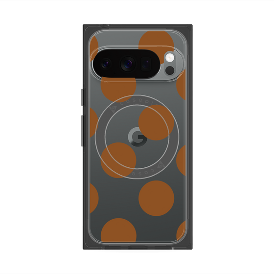 Premium Square Case with Pixelsnap［ Simple Dot - Brown ］