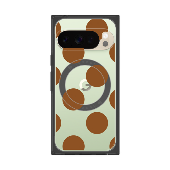 Premium Square Case with Pixelsnap［ Simple Dot - Brown ］