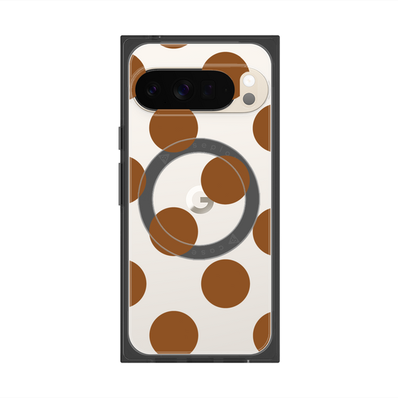 Premium Square Case with Pixelsnap［ Simple Dot - Brown ］