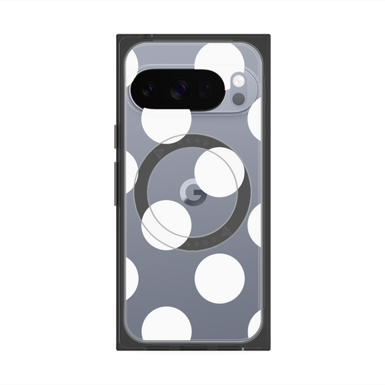 Premium Square Case with Pixelsnap［ Simple Dot - White ］