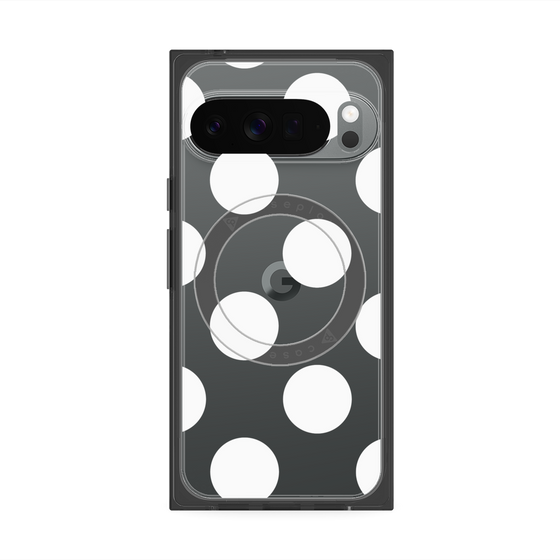 Premium Square Case with Pixelsnap［ Simple Dot - White ］