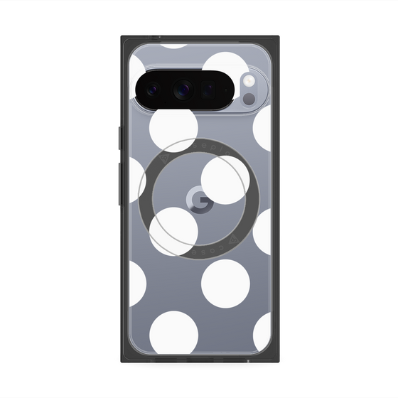 Premium Square Case with Pixelsnap［ Simple Dot - White ］