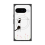 Premium Square Case with Pixelsnap［ Calico Cat Peeking with Curiosity ］