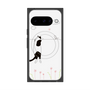 Premium Square Case with Pixelsnap［ Calico Cat Peeking with Curiosity ］
