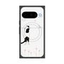 Premium Square Case with Pixelsnap［ Calico Cat Peeking with Curiosity ］