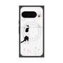 Premium Square Case with Pixelsnap［ Calico Cat Peeking with Curiosity ］