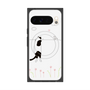 Premium Square Case with Pixelsnap［ Calico Cat Peeking with Curiosity ］
