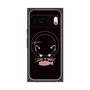 Premium Square Case with Pixelsnap［ Very Greedy Cat - Black ］