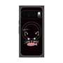 Premium Square Case with Pixelsnap［ Very Greedy Cat - Black ］